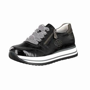 Rieker N3512-00 Turnschuhe Damen Schwarz | 534768-NYH