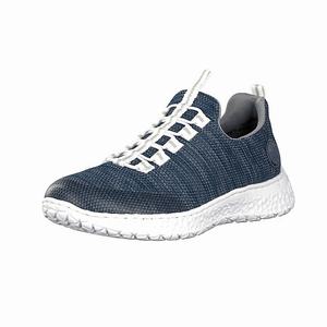 Rieker N4174-16 Turnschuhe Damen Blau | 714690-PRF