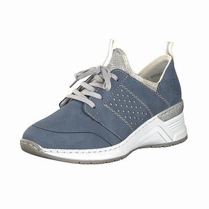 Rieker N4373-14 Turnschuhe Damen Blau | 420795-BSJ