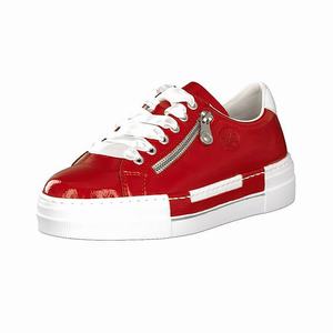 Rieker N49C2-33 Turnschuhe Damen Rot | 378049-DMB