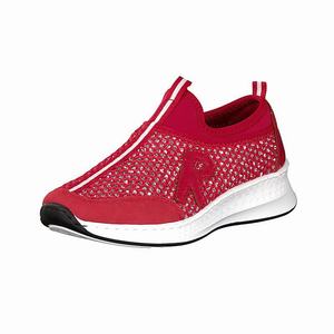 Rieker N5654-33 Slip On Damen Rot | 215068-YAZ