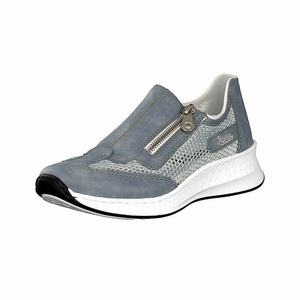 Rieker N5675-12 Turnschuhe Damen Blau | 974352-GVF