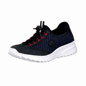 Rieker N6072-14 Turnschuhe Damen Blau | 621385-PRM