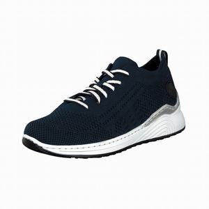 Rieker N6703-14 Turnschuhe Damen Blau | 718593-FJL