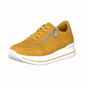 Rieker N7321-68 Turnschuhe Damen Gelb | 389706-OVT