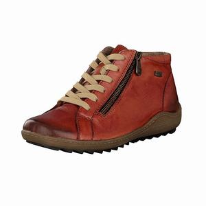 Rieker R1470-38 Schnürstiefel Damen Orange | 861753-NZJ