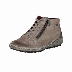 Rieker R1470-42 Schnürstiefel Damen Grau | 175604-YVS