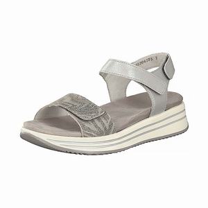 Rieker R2952-42 Plateau Sandalen Damen Grau | 264359-GEV