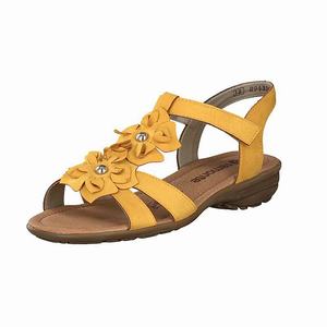 Rieker R3659-68 Sandalen Damen Gelb | 403928-BQG