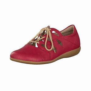 Rieker R3801-33 Schnürschuhe Damen Rot | 675924-EGB