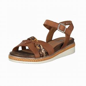 Rieker R4551-24 Plateau Sandalen Damen Braun | 416758-PKN