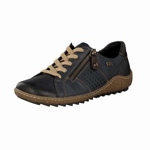 Rieker R4717-14 Schnürschuhe Damen Blau | 956218-QTX