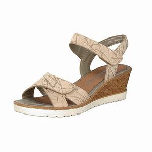 Rieker R6252-60 Wedges Damen Beige | 258467-AVP