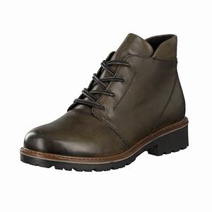 Rieker R6570-54 Schnürstiefel Damen Grün | 149502-UOY