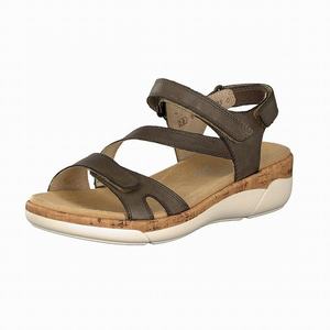 Rieker R6850-54 Sandalen Damen Grün | 325406-JFR