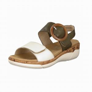 Rieker R6853-54 Sandalen Damen Grün | 201739-DQY