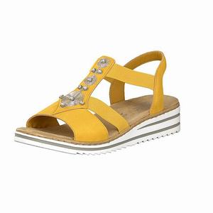 Rieker V0687-68 Sandalen Damen Gelb | 975413-MCA