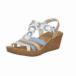 Rieker V1975-60 Wedges Damen Beige | 075683-MXU