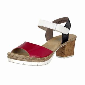 Rieker V2953-33 Sandalen Absatz Damen Rot | 317459-WXD