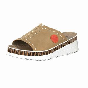 Rieker V3293-60 Mules Damen Beige | 597382-TMG