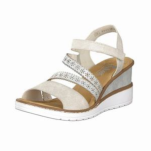 Rieker V3551-60 Wedges Damen Beige | 682453-ZVS