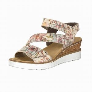 Rieker V3887-90 Wedges Damen Mehrfarbig | 875046-DWT