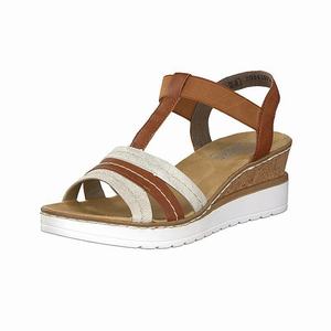 Rieker V38A1-60 Wedges Damen Braun | 815732-MTG