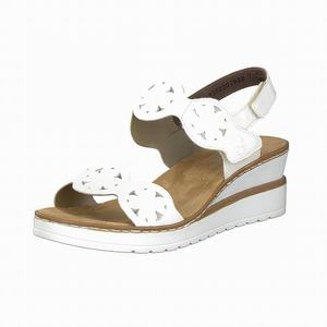 Rieker V38F8-80 Wedges Damen Weiß | 865012-UGM