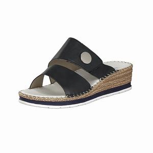 Rieker V6094-14 Mules Damen Blau | 065142-IUF