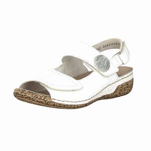 Rieker V7272-80 Sandalen Damen Weiß | 905143-EXA