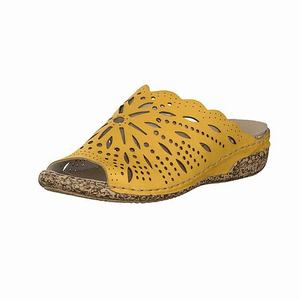 Rieker V7290-68 Mules Damen Gelb | 521489-SDL