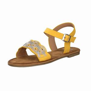 Rieker V7556-68 Sandalen Damen Gelb | 390761-FHA