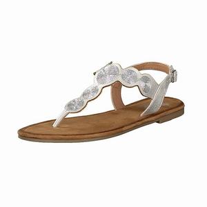 Rieker V7565-90 Sandalen Damen Silber | 178326-OLZ