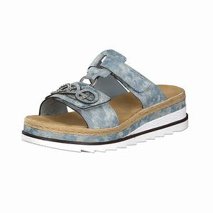 Rieker V7986-12 Mules Damen Blau | 942857-UFZ