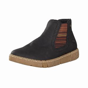 Rieker X1763-00 Chelsea Boots Damen Schwarz | 873954-FRO