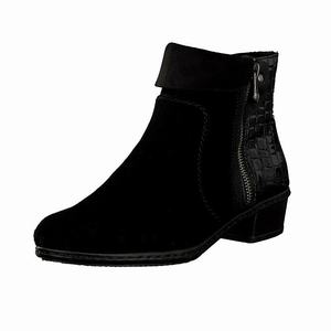 Rieker Y0752-00 Ankle Boots Damen Schwarz | 079381-YNM