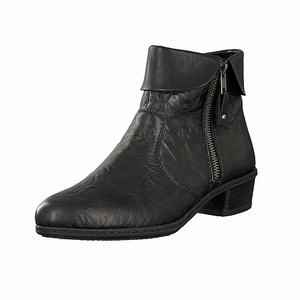 Rieker Y07A8-01 Ankle Boots Damen Schwarz | 495368-FYS