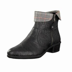 Rieker Y07A8-02 Ankle Boots Damen Schwarz | 175360-RXT