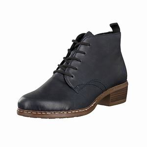 Rieker Y0843-14 Schnürstiefel Damen Blau | 562894-LIW