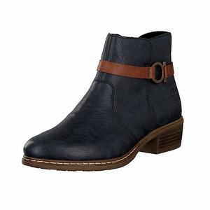 Rieker Y08M4-14 Ankle Boots Damen Blau | 329046-XQR