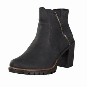 Rieker Y2590-00 Ankle Boots Damen Schwarz | 740598-TGV