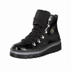 Rieker Y6833-00 Schnürstiefel Damen Schwarz | 982760-UIJ