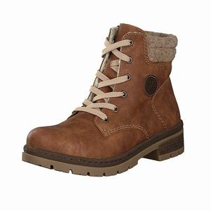 Rieker Y7428-22 Schnürstiefel Damen Braun | 586903-JKW