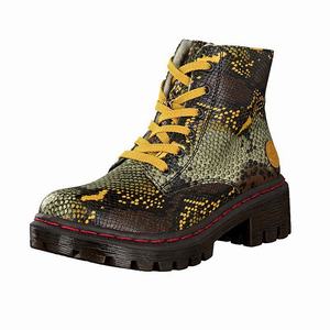 Rieker Y8746-90 Schnürstiefel Damen Braun | 087415-HCE