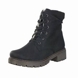 Rieker Y9020-00 Schnürstiefel Damen Schwarz | 650473-HAG