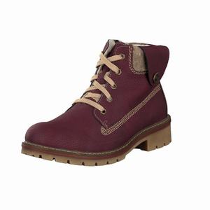 Rieker Y9113-35 Schnürstiefel Damen Rot | 435629-IPZ