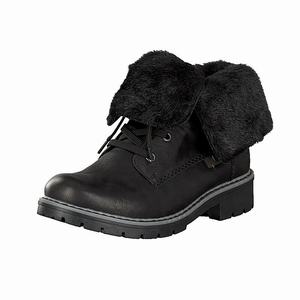 Rieker Y9121-01 Schnürstiefel Damen Schwarz | 846971-KTD