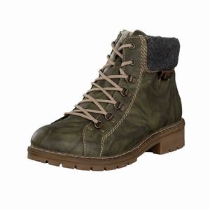 Rieker Y9142-54 Schnürstiefel Damen Grün | 981457-SGL