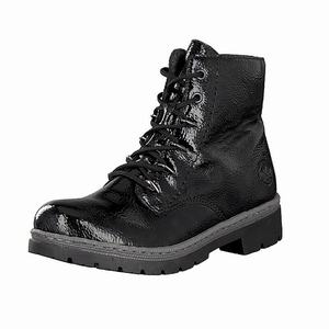 Rieker Y9412-02 Schnürstiefel Damen Schwarz | 089621-OVI