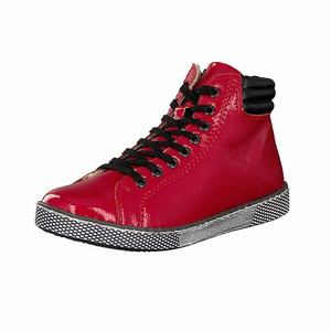 Rieker Z1211-33 Schnürschuhe Damen Rot | 326780-RJZ